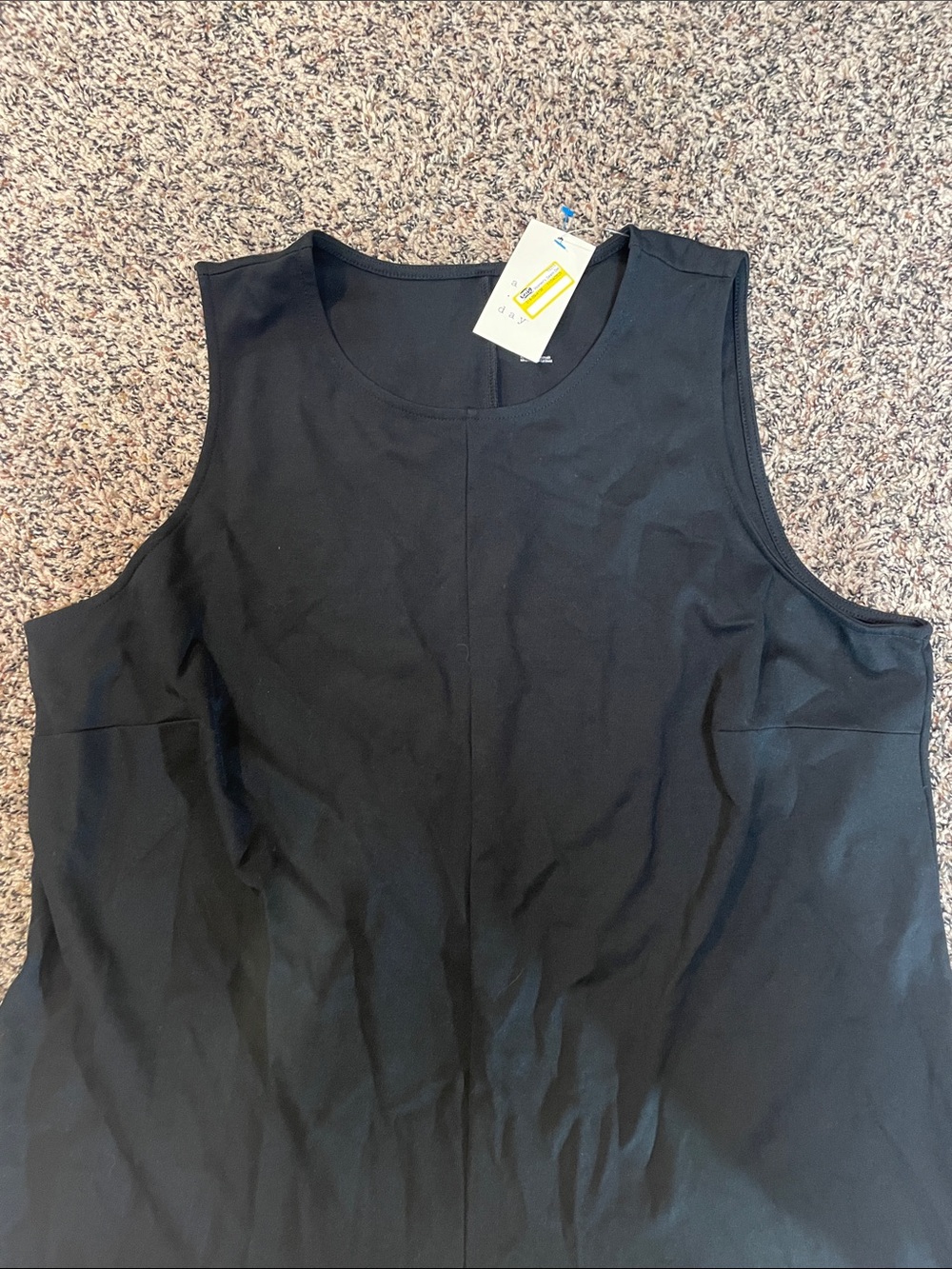 a new day Black Sleeveless Flared Hem Dress Plus size 1X NWT - Picture 2 of 4